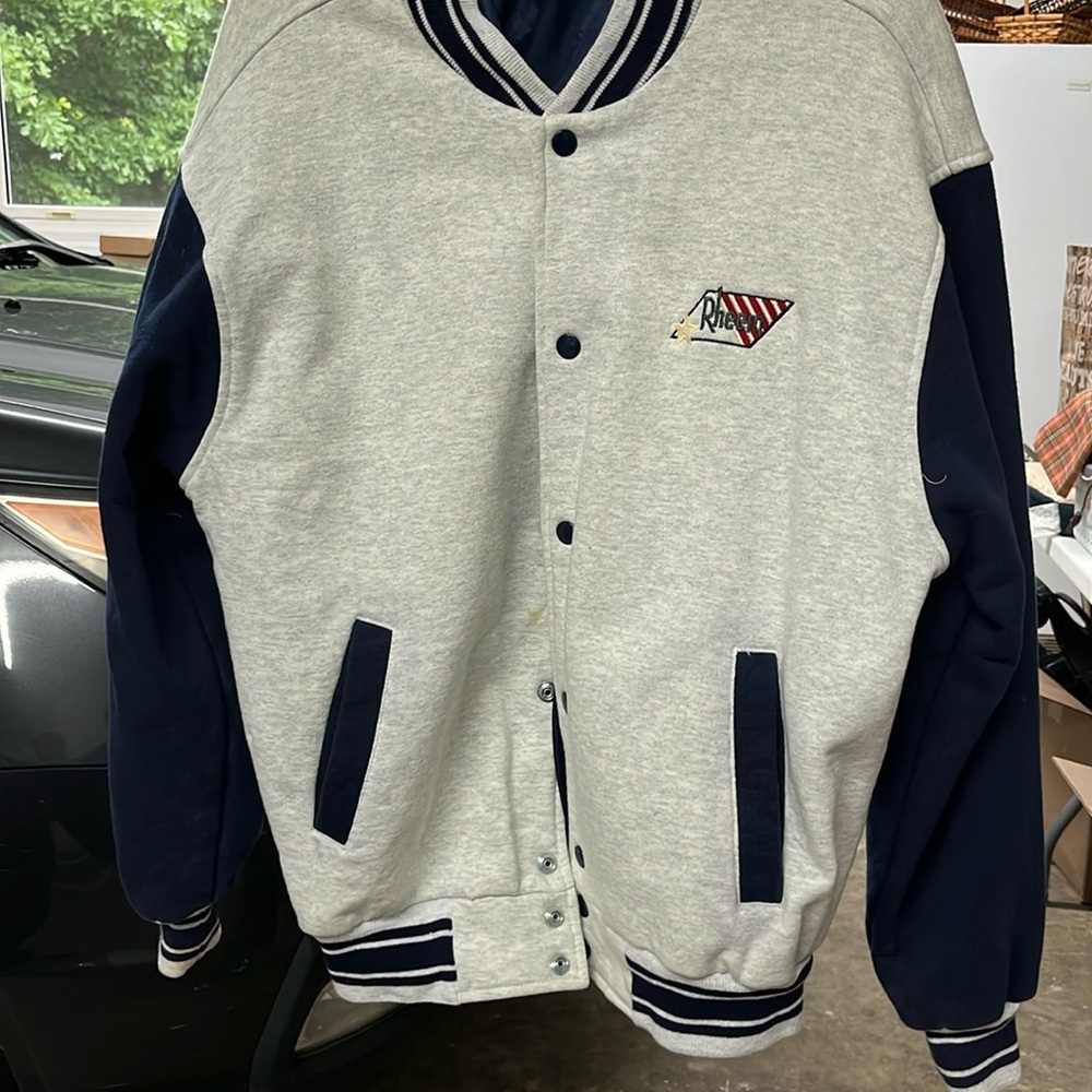 Gray / blue large jacket. Never worn.